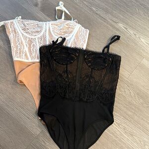 2 Jonathan Simkhai bodysuits both sz 4